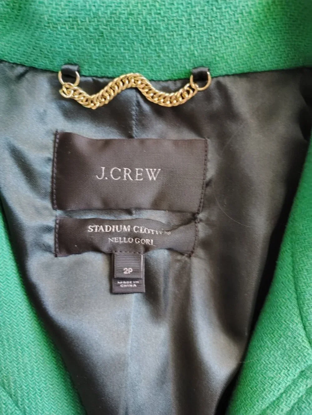 J crew Cocoon Coat 2p 2 petite Italian stadium cloth - Picture 4 of 5